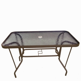 ΤΡΑΠΕΖΙ ΜΕΤΑΛΛΙΚΟ ARTELIBRE SEREFINA ΚΑΦΕ 100X60X70CM