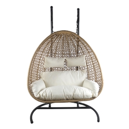 ΚΟΥΝΙΑ ΠΟΛΥΘΡΟΝΑ ARTELIBRE ABRONIUS ΦΥΣΙΚΟ ΜΕΤΑΛΛΟ/RATTAN 130X68X195CM