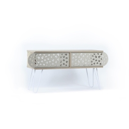 ΕΠΙΠΛΟ ΤΗΛΕΟΡΑΣΗΣ ARTELIBRE ILLIA NO 3 ΔΡΥΣ/ΛΕΥΚΟ 106X30X48CM