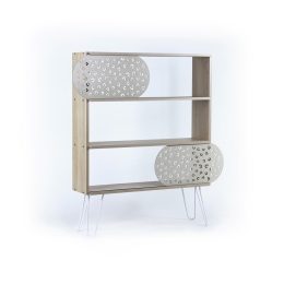 ΒΙΒΛΙΟΘΗΚΗ ARTELIBRE ILLIA NO 3 ΔΡΥΣ/ΛΕΥΚΟ 94X25X117CM