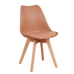 ΚΑΡΕΚΛΑ ARTELIBRE GROUGH ΜΠΕΖ PP/PU/ΞΥΛΟ 49X56X83CM