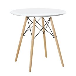 ΤΡΑΠΕΖΙ ARTELIBRE RAPTOR ΛΕΥΚΟ MDF/ΞΥΛΟ Φ70X74CM