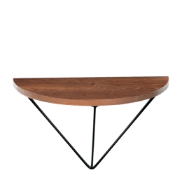 ΡΑΦΙ ΤΟΙΧΟΥ ARTELIBRE VALENTIA ΜΑΥΡΟ/ΚΑΡΥΔΙ MDF/ΜΕΤΑΛΛΟ 32X16X18CM