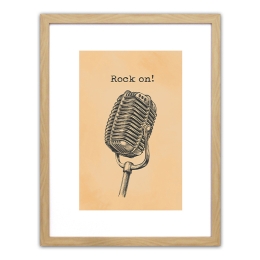 ΠΙΝΑΚΑΣ ΣΕ ΚΟΡΝΙΖΑ ARTELIBRE ΠΛΑΣΤΙΚΟ 'ROCK ON!' 35X45X1.8CM