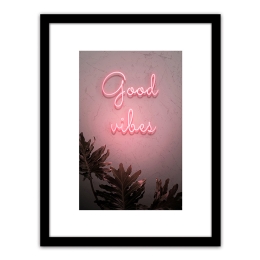 ΠΙΝΑΚΑΣ ΣΕ ΚΟΡΝΙΖΑ ARTELIBRE ΠΛΑΣΤΙΚΟ 'GOOD VIBES' 35X45X1.8CM