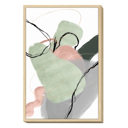 ΠΙΝΑΚΑΣ ΣΕ ΚΟΡΝΙΖΑ ARTELIBRE "ABSTRACT" ΚΑΜΒΑΣ 60X90X4CM