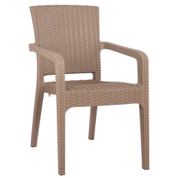 ΚΑΡΕΚΛΑ ΚΗΠΟΥ ARTELIBRE ΜΠΕΖ RATTAN 58X55X87CM