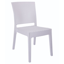 ΚΑΡΕΚΛΑ ΚΗΠΟΥ ARTELIBRE ΛΕΥΚΟ RATTAN 47X55X87CM