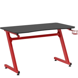 ΓΡΑΦΕΙΟ GAMING ARTELIBRE ORGANA ΜΑΥΡΟ/ΚΟΚΚΙΝΟ ΞΥΛΟ/ΜΕΤΑΛΛΟ 140X65X75CM