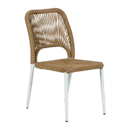 ΚΑΡΕΚΛΑ ΚΗΠΟΥ ARTELIBRE TINKISSO ΛΕΥΚΟ/ΦΥΣΙΚΟ ΑΛΟΥΜΙΝΙΟ/RATTAN 45X63X82CM