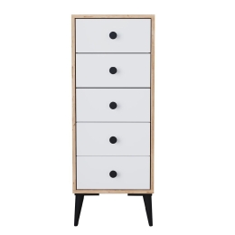 ΣΥΡΤΑΡΙΕΡΑ ARTELIBRE AMARI ΔΡΥΣ/ΛΕΥΚΟ ΜΟΡΙΟΣΑΝΙΔΑ 43X43X114CM