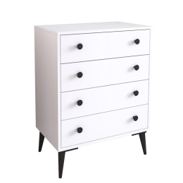 ΣΥΡΤΑΡΙΕΡΑ ARTELIBRE AMARI ΛΕΥΚΟ ΜΟΡΙΟΣΑΝΙΔΑ 72X43X96CM