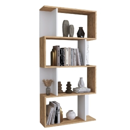 ΒΙΒΛΙΟΘΗΚΗ ARTELIBRE CHIUMBO ΔΡΥΣ/ΛΕΥΚΟ ΜΟΡΙΟΣΑΝΙΔΑ 72X22X147CM