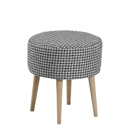 ΣΚΑΜΠΟ ARTELIBRE ADA HOUNDSTOOTH ΑΝΘΡΑΚΙ ΥΦΑΣΜΑ 40X43CM