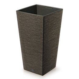Furu Eco Wood καφέ κασπώ τετράγωνο από ανακυκλωμένα υλικά 30x30x55 εκ