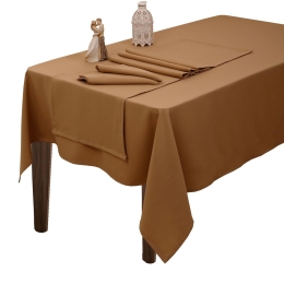 Πετσέτες Φαγητού Άρμονι (Σετ 4τμχ)  Μπέζ Viopros 52x52cm Βαμβάκι-Πολυέστερ