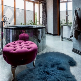 Χαλί Pelle Tibet Petrol Carpet Couture 55X90cm