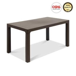 ΤΡΑΠΕΖΙ ΚΗΠΟΥ ADLER MEGAPAP ΑΠΟ PP ΧΡΩΜΑ ΚΑΦΕ 140X80X75ΕΚ.