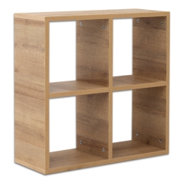 ΒΙΒΛΙΟΘΗΚΗ CUBE MEGAPAP ΑΠΟ ΜΕΛΑΜΙΝΗ ΧΡΩΜΑ PINE OAK 60X23X60ΕΚ.