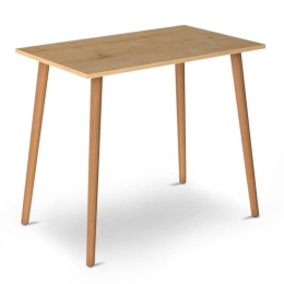 ΤΡΑΠΕΖΙ FIONA MEGAPAP ΑΠΟ ΜΕΛΑΜΙΝΗ ΧΡΩΜΑ OAK 90X55X75ΕΚ.