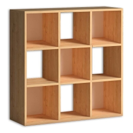 ΒΙΒΛΙΟΘΗΚΗ CUBE MEGAPAP ΑΠΟ ΜΕΛΑΜΙΝΗ ΧΡΩΜΑ OAK 90X30X90ΕΚ.