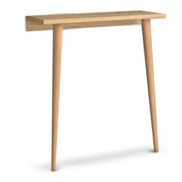 ΚΟΝΣΟΛΑ ΕΠΙΤΟΙΧΙΑ FIONA MEGAPAP ΑΠΟ ΜΕΛΑΜΙΝΗ ΧΡΩΜΑ OAK 60X22X73ΕΚ.