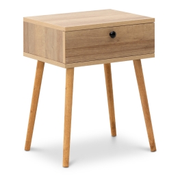 ΚΟΜΟΔΙΝΟ PAULINE MEGAPAP ΜΕΛΑΜΙΝΗΣ ΧΡΩΜΑ PINE OAK 45X35X61ΕΚ.