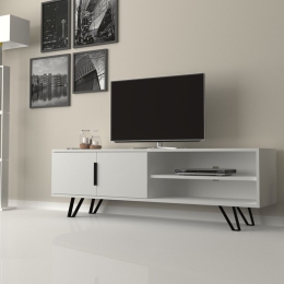 ΕΠΙΠΛΟ ΤΗΛΕΟΡΑΣΗΣ FOOT MEGAPAP ΧΡΩΜΑ ΛΕΥΚΟ 160X35X49ΕΚ.