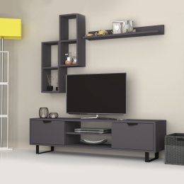 ΣΥΝΘΕΣΗ ΤΗΛΕΟΡΑΣΗΣ LONSA MEGAPAP ΧΡΩΜΑ ΓΚΡΙ 160X35X40ΕΚ.