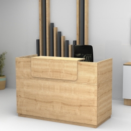 ΓΡΑΦΕΙΟ ΥΠΟΔΟΧΗΣ - RECEPTION LEMMON MEGAPAP ΧΡΩΜΑ ΦΥΣΙΚΟ ΟΞΙΑΣ 160X70X110ΕΚ.