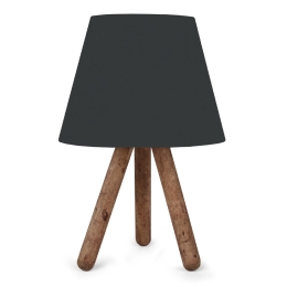 ΦΩΤΙΣΤΙΚΟ ΕΠΙΤΡΑΠΕΖΙΟ LANDER MEGAPAP ΥΦΑΣΜΑ PVC/ΞΥΛΟ ΧΡΩΜΑ ΜΑΥΡΟ/ΚΑΦΕ 22X17X32ΕΚ.