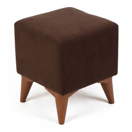 ΣΚΑΜΠΩ LIAM MEGAPAP ΥΦΑΣΜΑΤΙΝΟ ΧΡΩΜΑ ΣΚΟΥΡΟ ΚΑΦΕ 35X35X43ΕΚ.