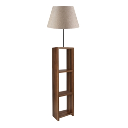 ΦΩΤΙΣΤΙΚΟ ΔΑΠΕΔΟΥ LAUNO MEGAPAP ΥΦΑΣΜΑΤΙΝΟ PVC/MDF ΧΡΩΜΑ ΜΠΕΖ/ΚΑΡΥΔΙ 38X38X150ΕΚ.