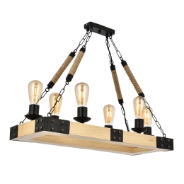 ΦΩΤΙΣΤΙΚΟ ΟΡΟΦΗΣ BRANDY MEGAPAP E27 ΞΥΛΟ/ΜΕΤΑΛΛΟ/ΣΧΟΙΝΙ ΕΞΑΦΩΤΟ ΧΡΩΜΑ ΦΥΣΙΚΟ - ΜΑΥΡΟ 70X40X80ΕΚ.