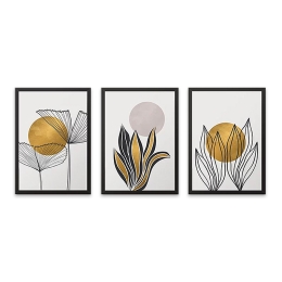ΠΙΝΑΚΑΣ "PLANTS" MEGAPAP 3 ΤΜΧ. ΣΕ ΠΛΑΙΣΙΟ 35X45X2ΕΚ.