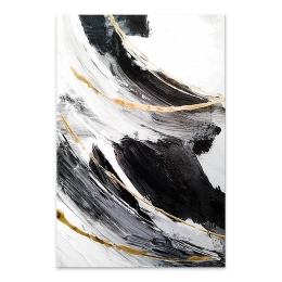 ΠΙΝΑΚΑΣ ΣΕ ΚΑΜΒΑ "GOLDEN AND SILVER REFLECTIONS" MEGAPAP ΨΗΦΙΑΚΗΣ ΕΚΤΥΠΩΣΗΣ 50X75X3ΕΚ.