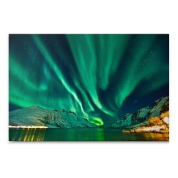 ΠΙΝΑΚΑΣ ΣΕ ΚΑΜΒΑ "AURORA BOREALIS" MEGAPAP ΨΗΦΙΑΚΗΣ ΕΚΤΥΠΩΣΗΣ 100X70X3ΕΚ.