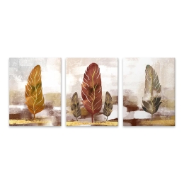 ΠΙΝΑΚΑΣ ΣΕ ΚΑΜΒΑ "AUTUMN LEAVES" MEGAPAP ΤΡΙΠΤΥΧΟΣ ΨΗΦΙΑΚΗΣ ΕΚΤΥΠΩΣΗΣ 126X55X3ΕΚ.