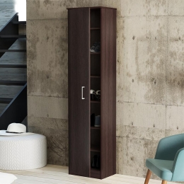 ΠΑΠΟΥΤΣΟΘΗΚΗ ΜΕΛΑΜΙΝΗΣ TERZO MEGAPAP 14 ΖΕΥΓΩΝ ΧΡΩΜΑ WENGE 45X33X192ΕΚ.