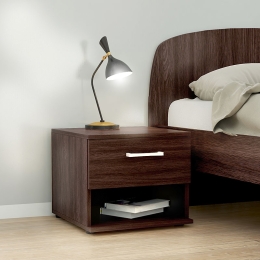 ΚΟΜΟΔΙΝΟ ΜΕΛΑΜΙΝΗΣ RENATO MEGAPAP ΧΡΩΜΑ WENGE 44X35X43ΕΚ.