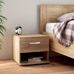 ΚΟΜΟΔΙΝΟ ΜΕΛΑΜΙΝΗΣ RENATO MEGAPAP ΧΡΩΜΑ HONEY OAK 44X35X43ΕΚ.
