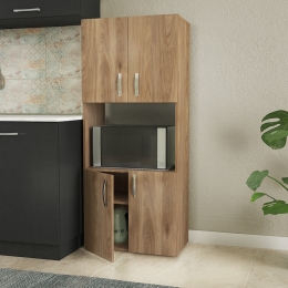 ΝΤΟΥΛΑΠΑ ΚΟΥΖΙΝΑΣ ARMANDO MEGAPAP ΜΕΛΑΜΙΝΗΣ ΧΡΩΜΑ HONEY OAK 60X32X140ΕΚ.