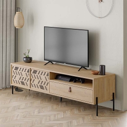 ΕΠΙΠΛΟ ΤΗΛΕΟΡΑΣΗΣ DIONYSOS MEGAPAP ΧΡΩΜΑ ΦΥΣΙΚΟ ΟΞΙΑΣ 170X45X48,6ΕΚ.