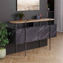 ΜΠΟΥΦΕΣ HANLEY MEGAPAP ΧΡΩΜΑ ΜΑΥΡΟ ΕΦΕ ΜΑΡΜΑΡΟΥ 150X38X86,2ΕΚ.