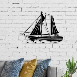 ΔΙΑΚΟΣΜΗΤΙΚΟ ΤΟΙΧΟΥ SAIL MEGAPAP ΜΕΤΑΛΛΙΚΟ ΧΡΩΜΑ ΜΑΥΡΟ 55X2X40ΕΚ.