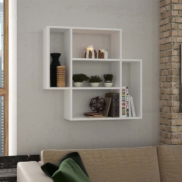 ΡΑΦΙΕΡΑ ΤΟΙΧΟΥ MITO MEGAPAP ΜΕΛΑΜΙΝΗΣ ΧΡΩΜΑ ΛΕΥΚΟ 89X19,6X80ΕΚ.