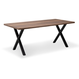 ΤΡΑΠΕΖΙ JEREMY MEGAPAP MDF - ΜΕΤΑΛΛΙΚΟ ΧΡΩΜΑ ΚΑΡΥΔΙ 160X80X75ΕΚ.