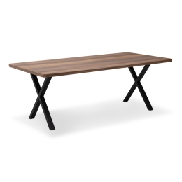 ΤΡΑΠΕΖΙ JEREMY MEGAPAP MDF - ΜΕΤΑΛΛΙΚΟ ΧΡΩΜΑ ΚΑΡΥΔΙ 200X100X75ΕΚ.