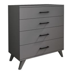 ΣΥΡΤΑΡΙΕΡΑ ΜΕΛΑΜΙΝΗΣ DACOTA MEGAPAP ΧΡΩΜΑ ΑΝΘΡΑΚΙ 76X44X86,4ΕΚ.
