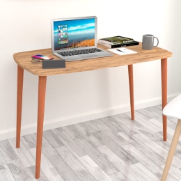 ΓΡΑΦΕΙΟ - ΤΡΑΠΕΖΙ ΜΕΛΑΜΙΝΗΣ DEINA MEGAPAP ΧΡΩΜΑ PINE OAK 105X60X72ΕΚ.